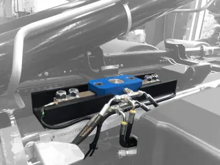 3. WEIGHING MODULE INSTALLED ABOVE THE FRAME